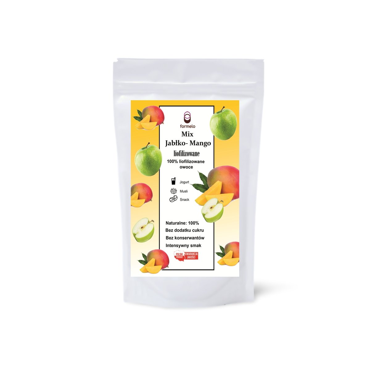FORMELO LIOFILIZOWANE JAB��KO-MANGO 100% NATURALNE OWOCE BEZ CUKRU 35g