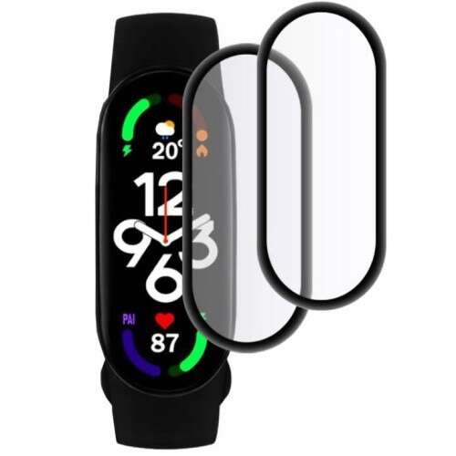 ZESTAW 2X Szkło Hybrydowe FULL GLUE 5D do XIAOMI Mi Band 9 czarny