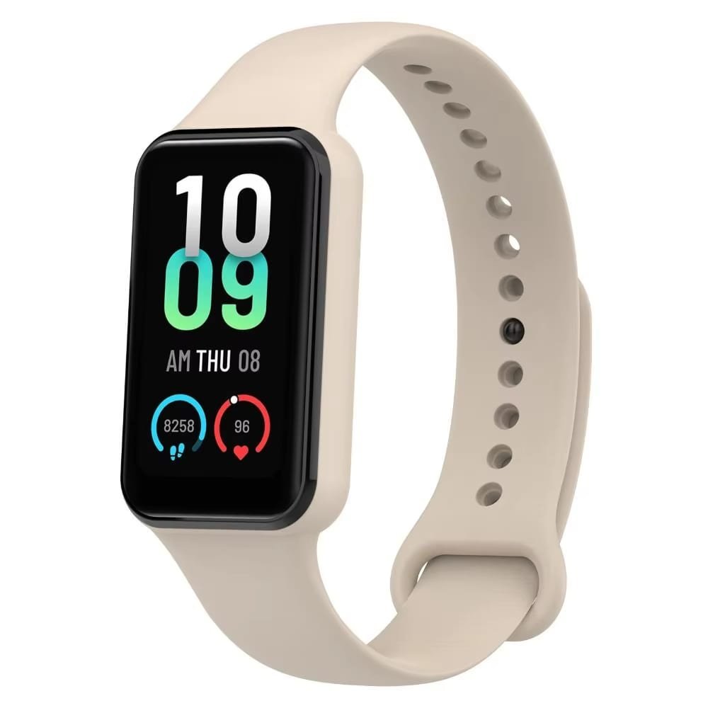 Zamienna silikonowa opaska pasek do Xiaomi Amazfit BAND 7 beżowa