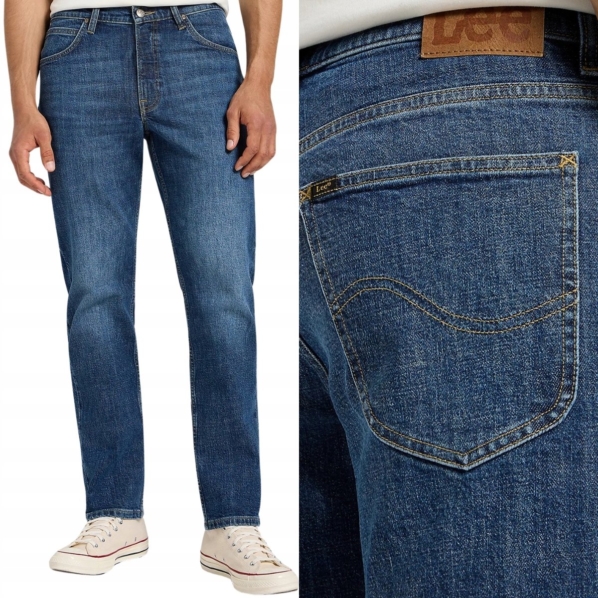 Lee BROOKLYN Creekside DżINS KLASYCZNE PROSTE SPODNIE JEANSOWE W38 L34