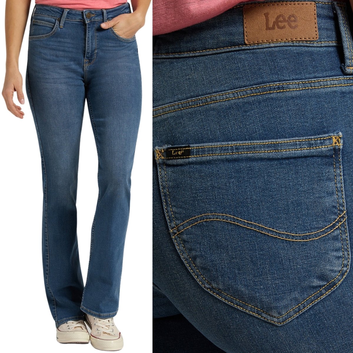 Lee BREESE BOOT BOOTCUT Martha ROZSZERZANE DAMSKIE SPODNIE JEANSOWE W34 L31