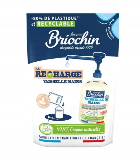 Starwax ŻEL DO MYCIA NACZYŃ I RĄK MYDŁO MARSYLSKIE ZAPAS 450 ML BRIOCHIN