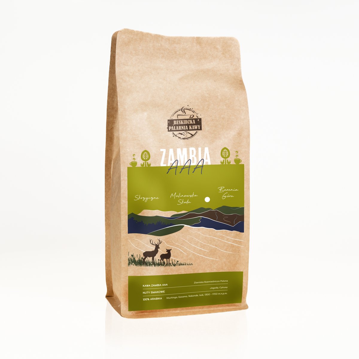 ��WIE��O PALONA KAWA MIELONA ZAMBIA AAA 1KG 100% ARABICA SPECIALITY