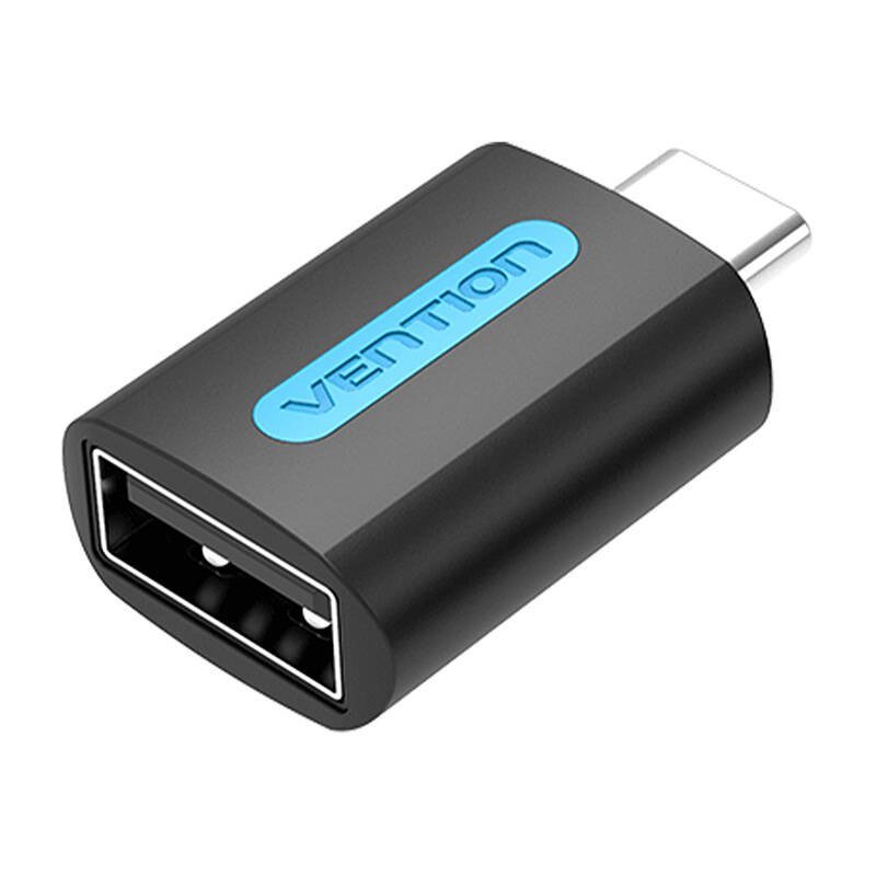 Vention Adapter USB CDTB0, USB-C m��ski do USB 2.0 ��e��ski (czarny)
