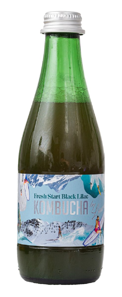 Kombucha O Smaku Kwiat��w Czarnego BZU (fresh Start Black Lilac) BIO 330 ml - Kombucha BY Laurent