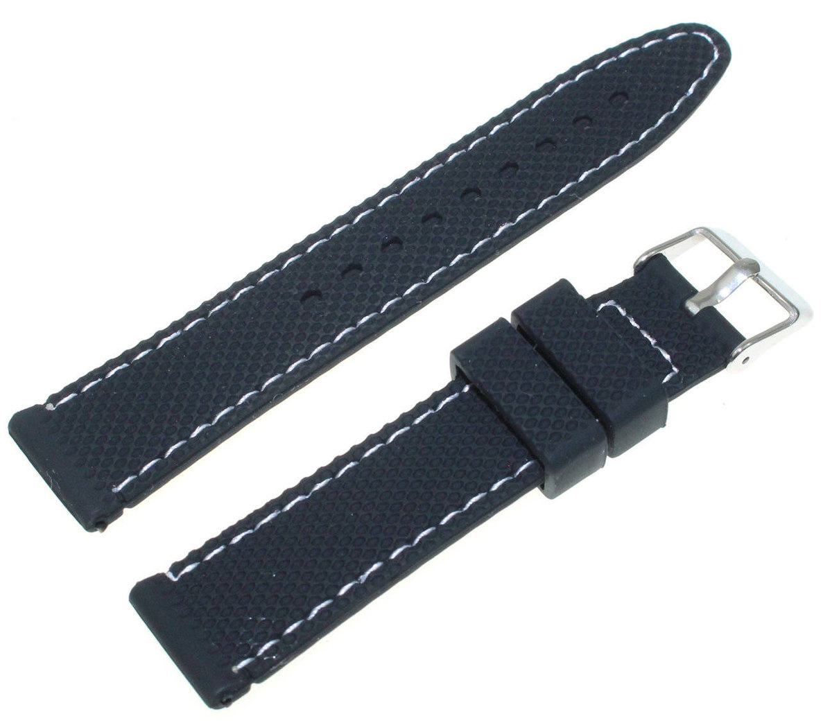 Silikonowy pasek do zegarka 22 mm Diloy SBR22.22.58