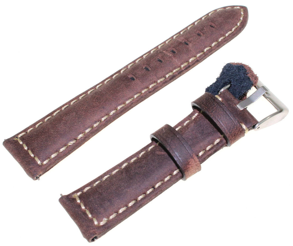 Zamszowy pasek do zegarka 20 mm Diloy 396.20.2