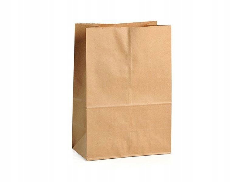 Torby papierowe bez uchwytu 25x11x28 cm 500 szt.