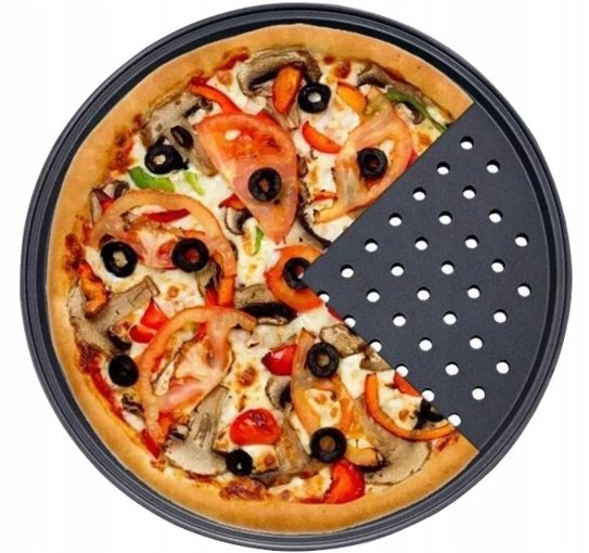 BLACHA FORMA DO PIECZENIA PIZZY TACKA BLASZKA NIEPRZYWIERAJĄCA 33 ŚREDNICA