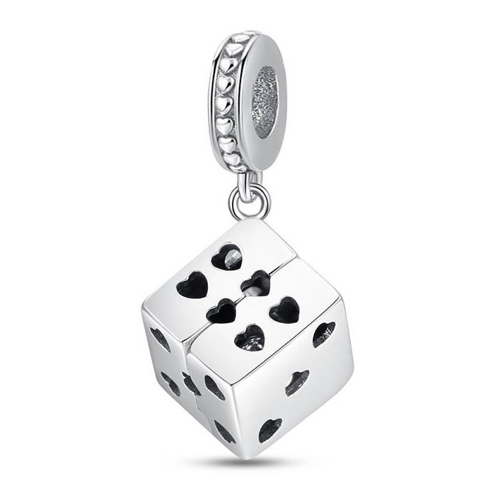 Zawieszka Charms SREBRO 925 Koralik do PANDORA Kostka do Gry