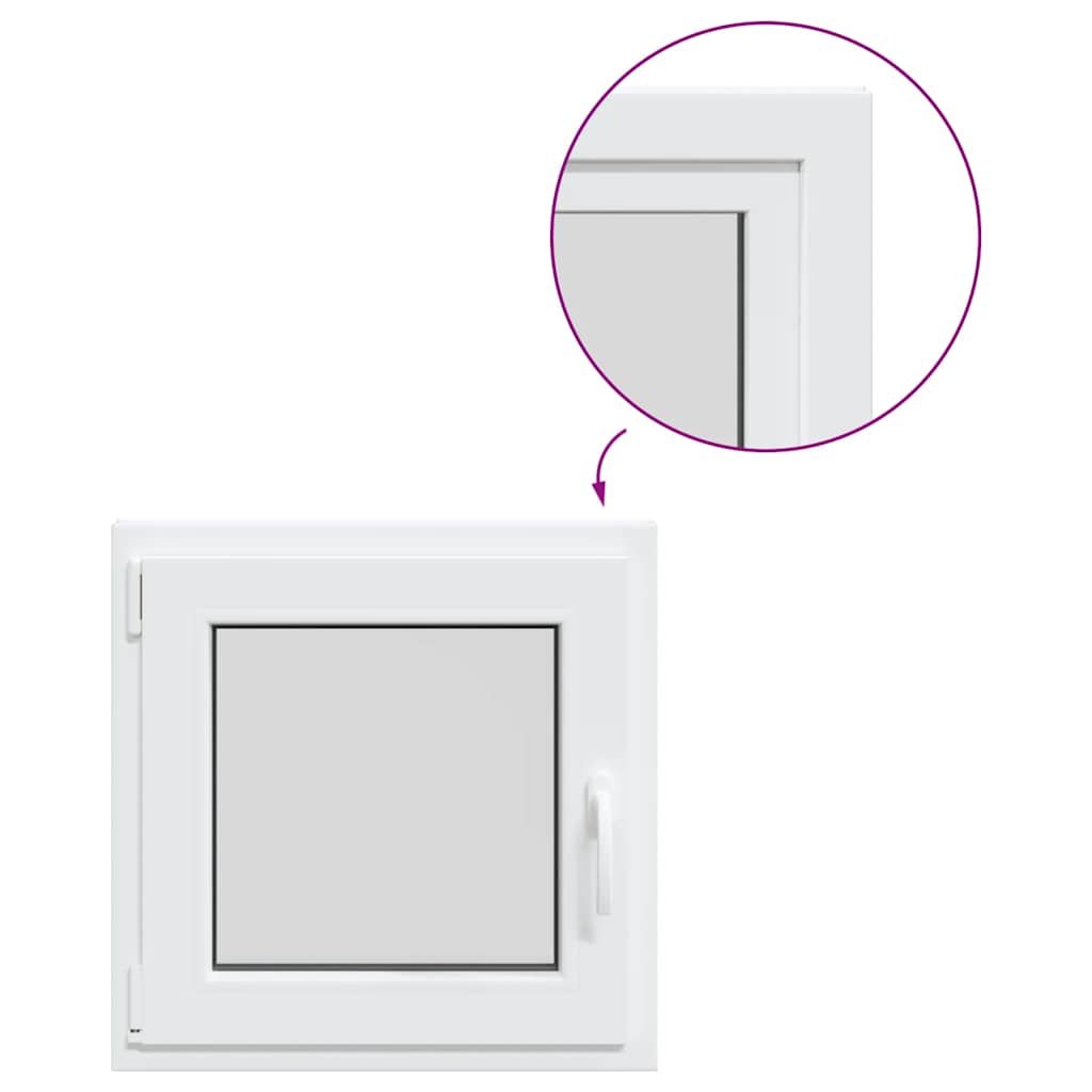 vidaXL Okno piwniczne RISOR 60x60 cm uchylno-rozwierne DIN lewe białe