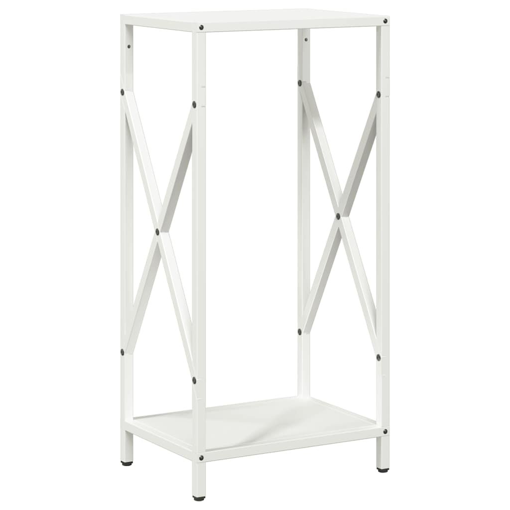 vidaXL Stojak na drewno opałowe biały 34x25x70 cm