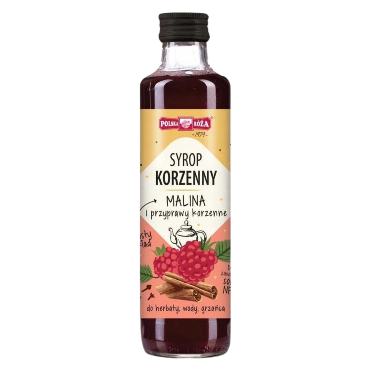 Polska R����a Syrop Malina I Przyprawy Korzenne 250Ml Do Herbaty I Wody