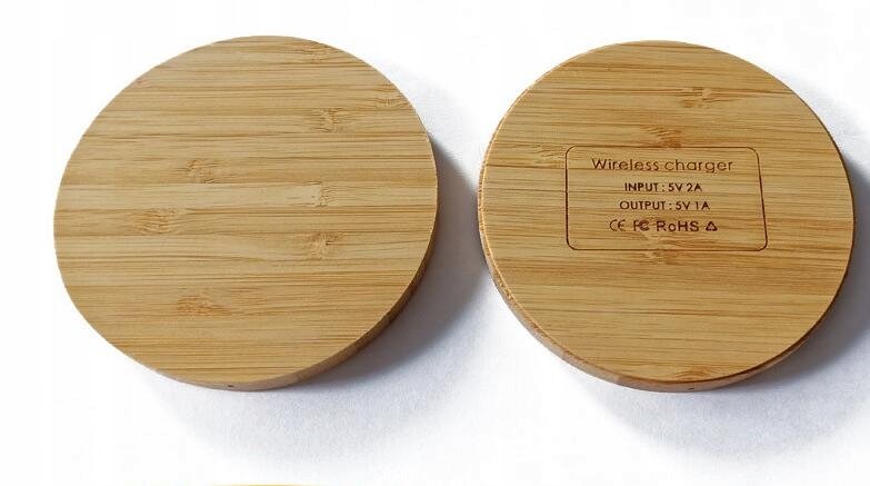 BAMBUSOWA DREWNIANA ��ADOWARKA BEZPRZEWODOWA QI