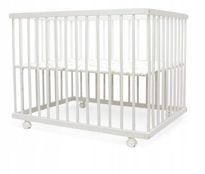 Łóżeczko Dziecięce Kojec Drewniany BUKOWY KÓŁKA 90x70cm Jakość PREMIUM