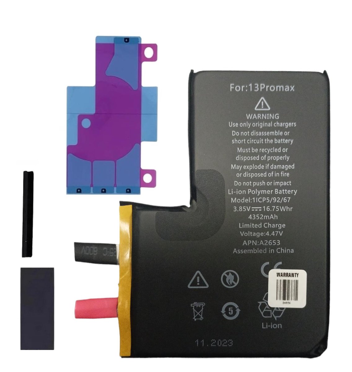 Bateria iphone 13 pro max bez taśmy bms