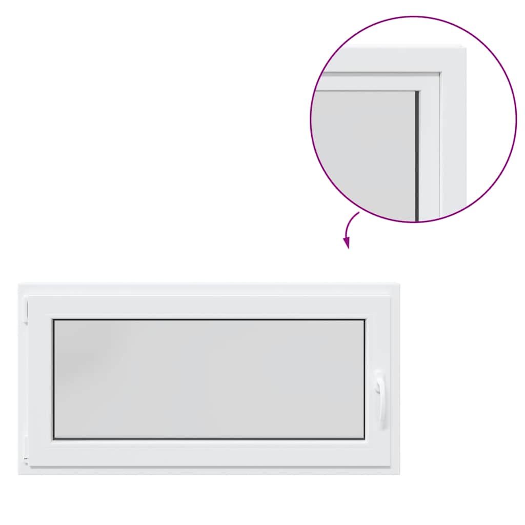 vidaXL Okno piwniczne RISOR 120x60 cm uchylno-rozwierne DIN lewe białe