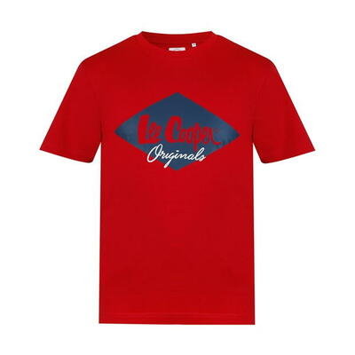 Lee Cooper koszulka męska czerwona Logo, Rozmiar 3XL