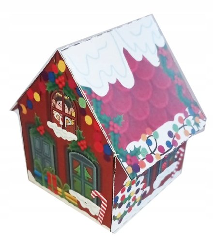 Domek Do Kalendarza Adwentowego Świąteczna Wioska Diy Papier #25