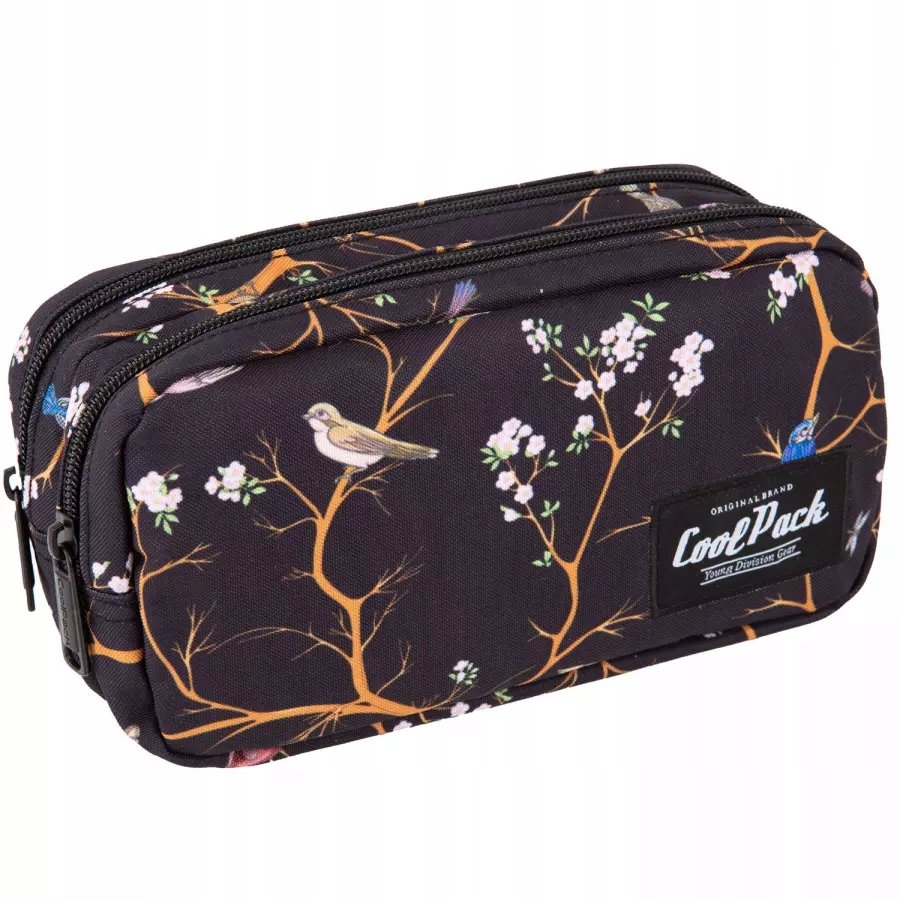 Pi��rnik saszetka 2 zamki Primo Vilnius czarny z ga��azkami Patio Coolpack