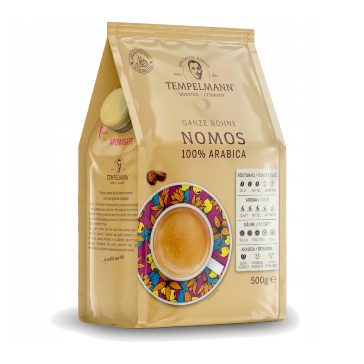 Kawa Ziarnista TEMPELMANN Nomos Arabica 500g