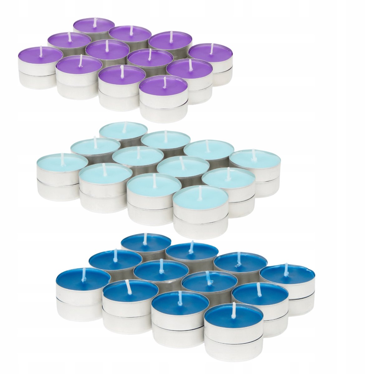 MA��E ��WIECZKI PODGRZEWACZE ZAPACHOWE TEALIGHT DO MEDYTACJI 72SZT 3 ZAPACHY