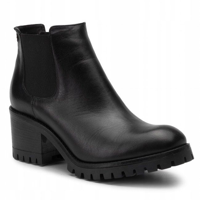 Botki damskie Carinii B4526-E50 czarne sk��ra r.36