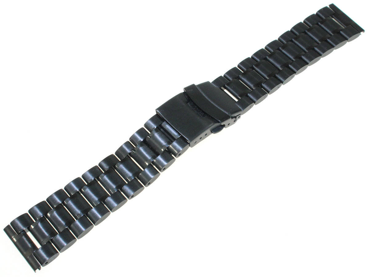 Bransoleta stalowa do zegarka 18 mm GD016.18 czarna masywna