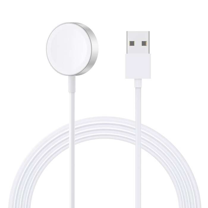 Kabel USB Ładowarka bezprzewodowa Qi 2,5W do Apple Watch biały