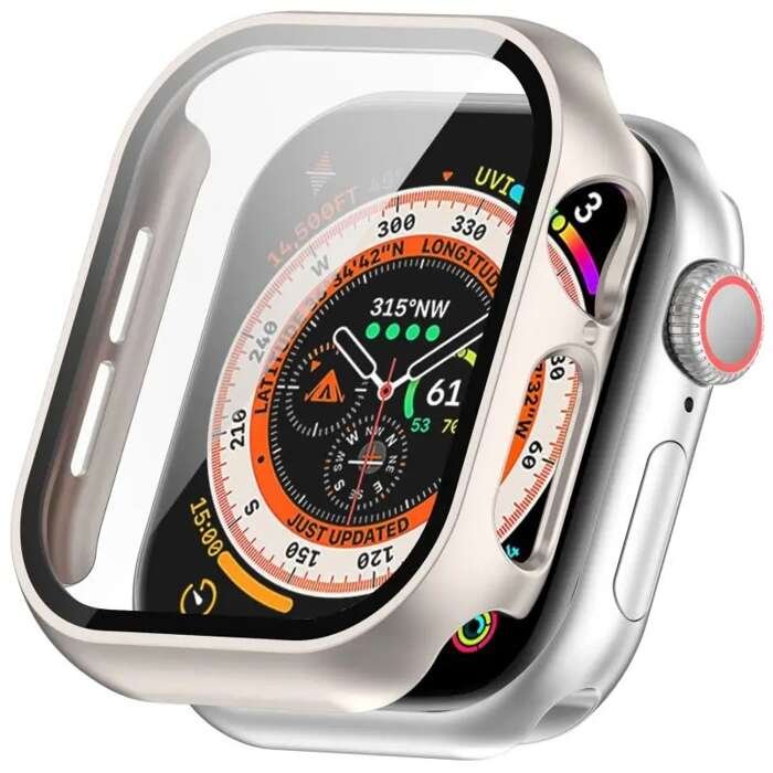 Etui + Szkło 2W1 do Apple Watch 10 46mm tytanowe
