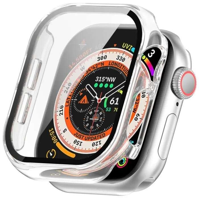 Etui + Szkło 2W1 do Apple Watch 10 46mm przezroczyste