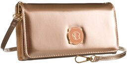 Portfel Damski Rovicky (PL) Skóra Włoska Poziomy z Funkcją Torebki R-MW-01-6052 ZŁOTY 21 x 11 x 4 [cm]