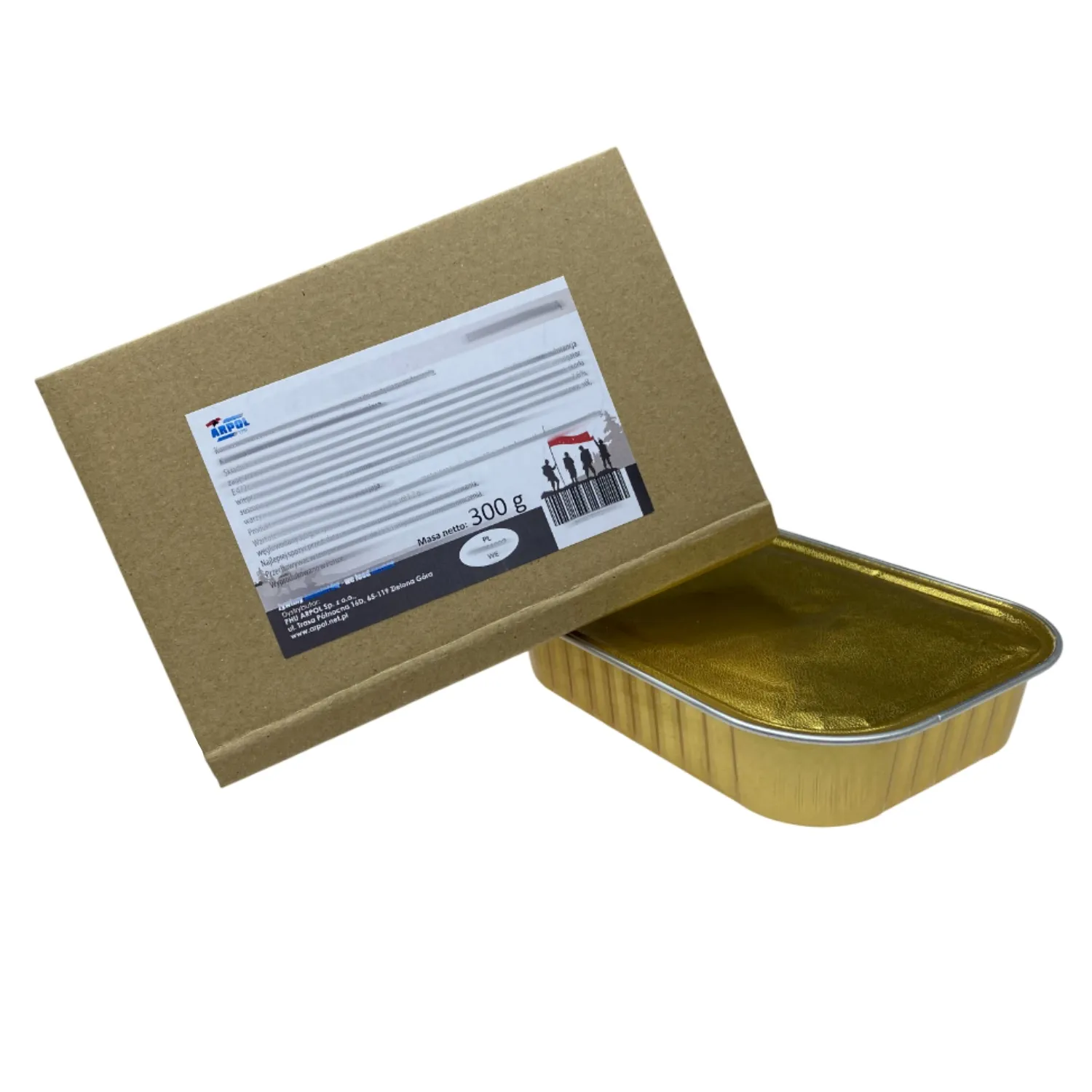 Bigos z kiełbasą 300 g konserwa wojskowa tacka