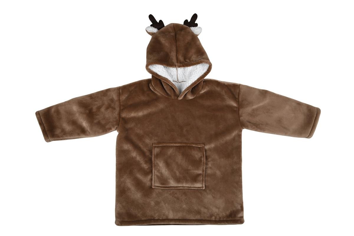 Ponczo dzieci��ce z kapturem GABIN BRUN, jelonek, 60 x 95 cm