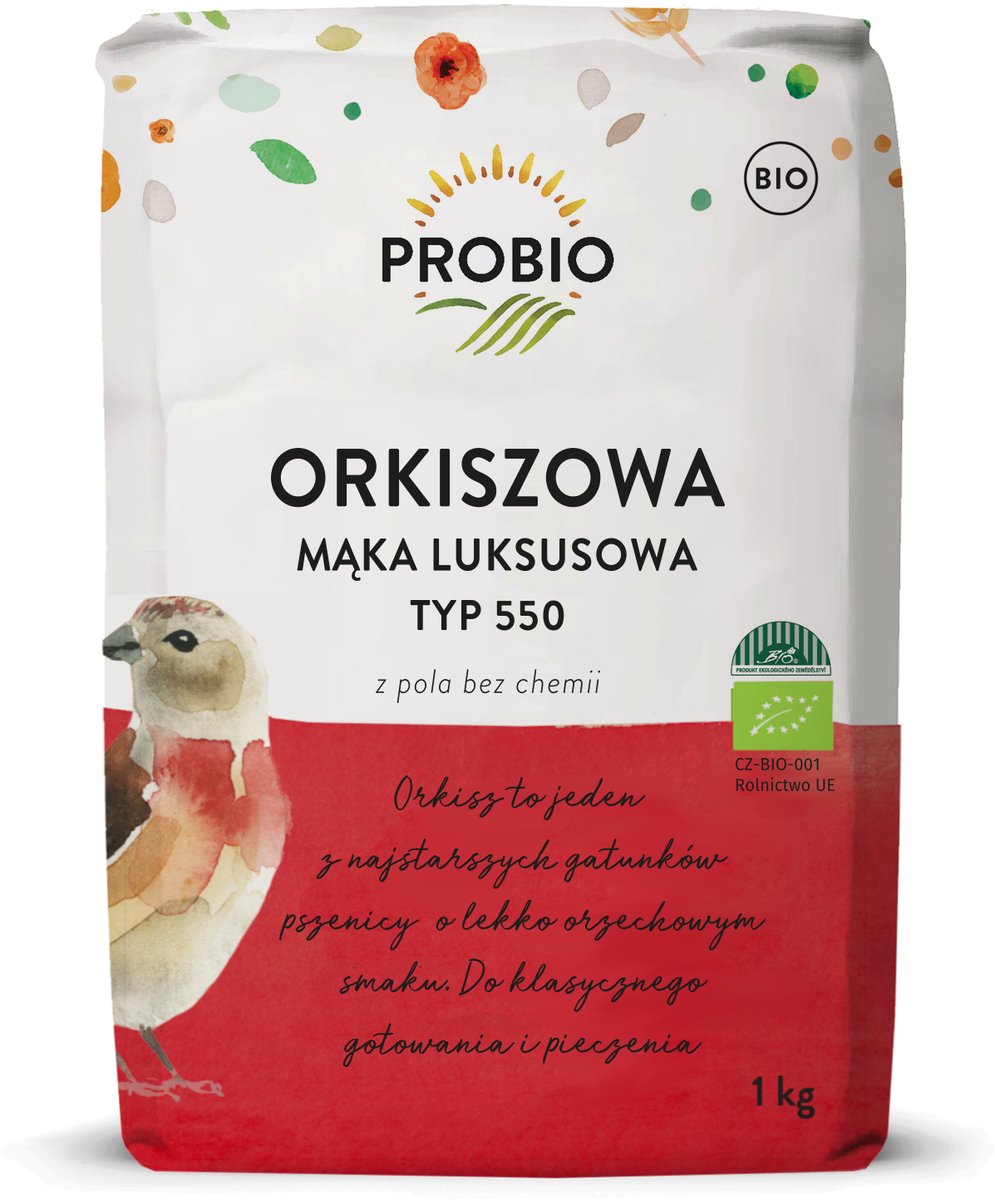 M��ka Orkiszowa Luksusowa TYP 550 BIO 1 kg - Probio