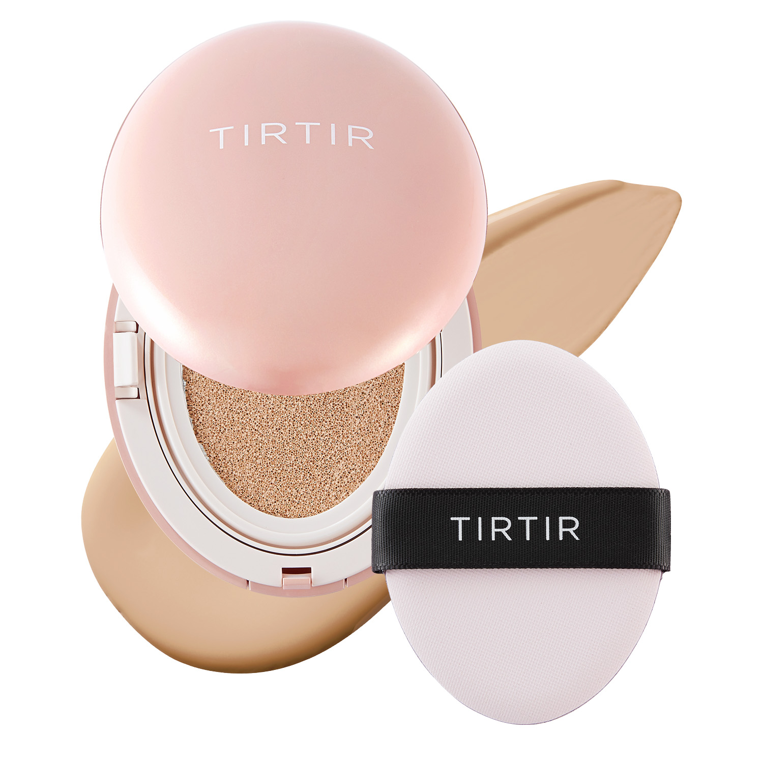 TirTir Mask Fit All-Cover Cushion Mini, Kryjący podkład pielęgnujący w poduszce, 23 Sand
