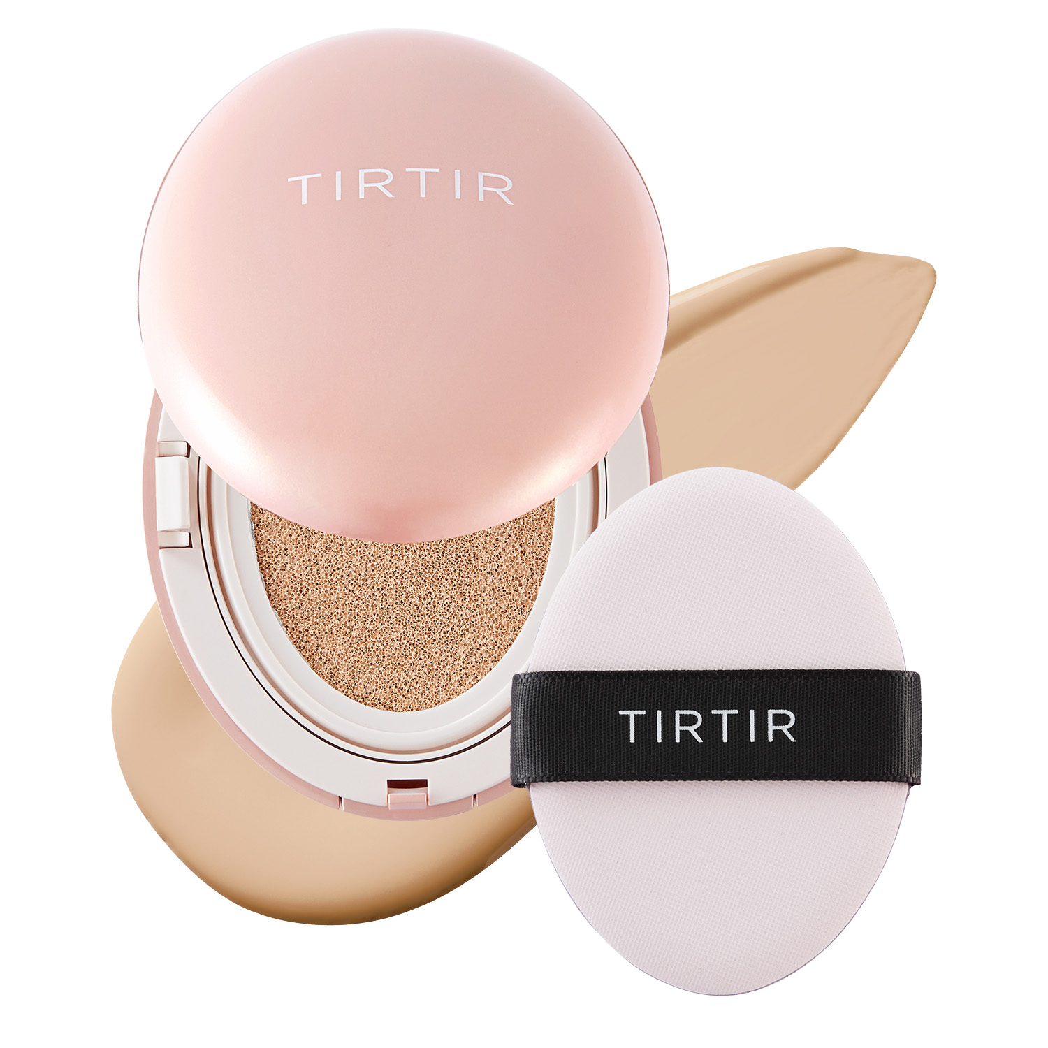 TirTir Mask Fit All-Cover Cushion Mini, Kryjący podkład pielęgnujący w poduszce, 21N Ivory