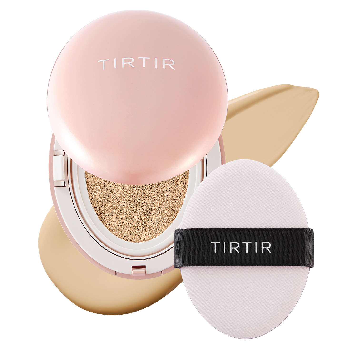 TirTir Mask Fit All-Cover Cushion Mini, Kryjący podkład pielęgnujący w poduszce, 21W Natural Ivory