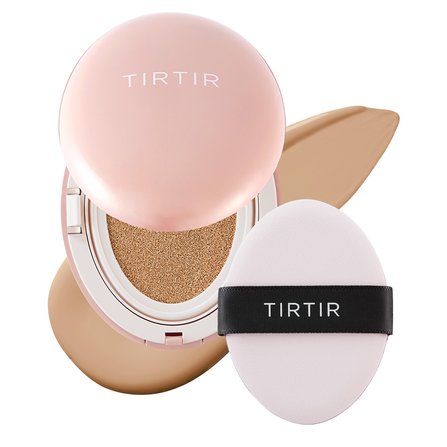 TirTir Mask Fit All-Cover Cushion Mini, Kryjący podkład pielęgnujący w poduszce, 25N Mocha