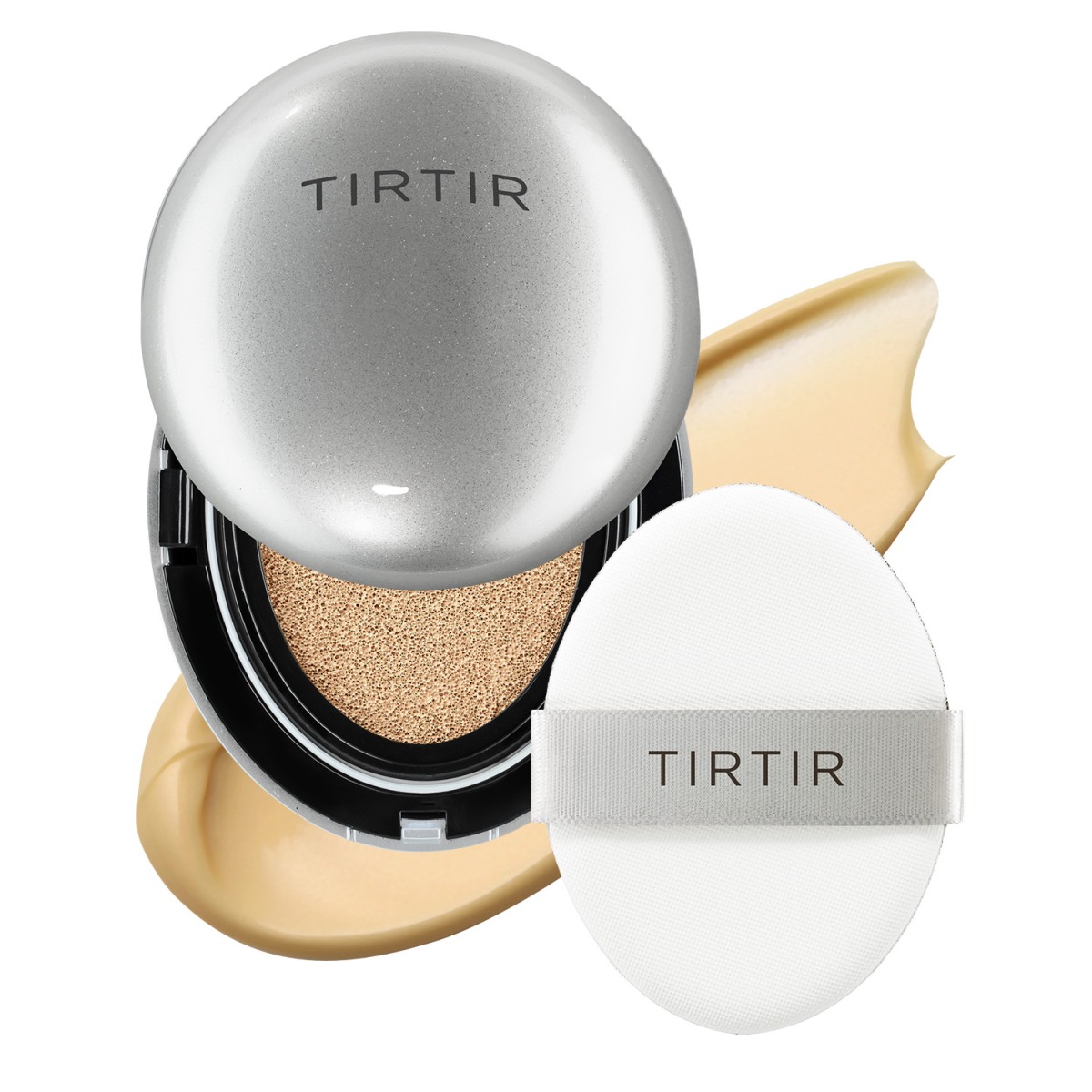 Tirtir Mask Fit Aura Cushion Mini Rozświetlający podkład w poduszce, 24W Soft Beige