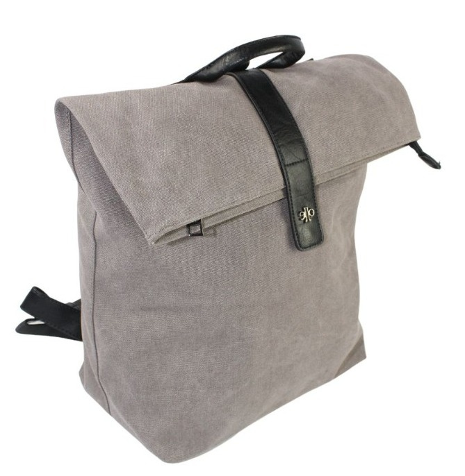 Stylowy i Elegancki Plecak Jennifer Jones JJ4567 Canvas POPIELATY 37 x 37 x 17 [cm]