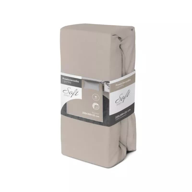 Prześcieradła Jersey Soft Szare