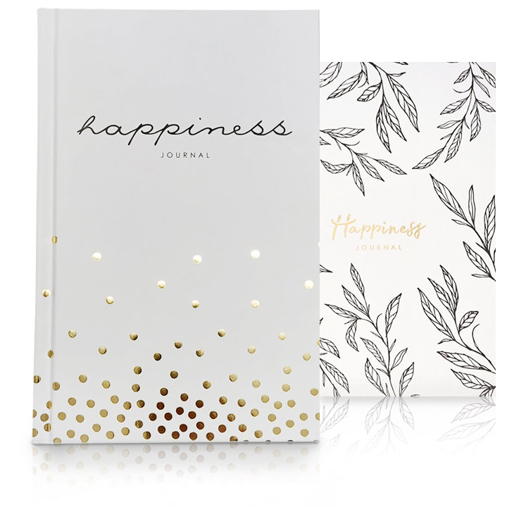 Dziennik Wdzięczności Produktywności Szczęścia Planer A5 Biały ANGIELSKI