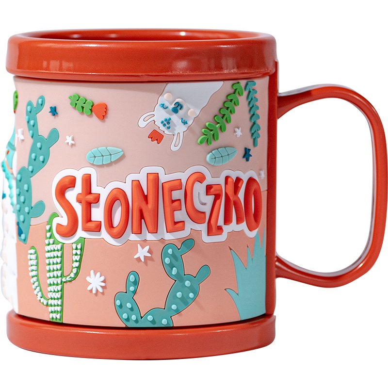 Plastikowy kubek 3D z napisem S��oneczko