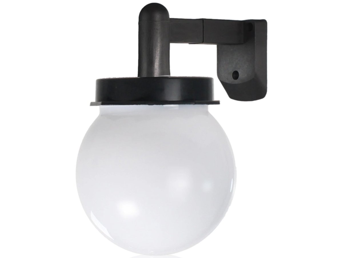 Lampa Solarna Kinkiet Wisz��ca Ogrodowa Led 12Cm Kula Mleczna Dekoracja