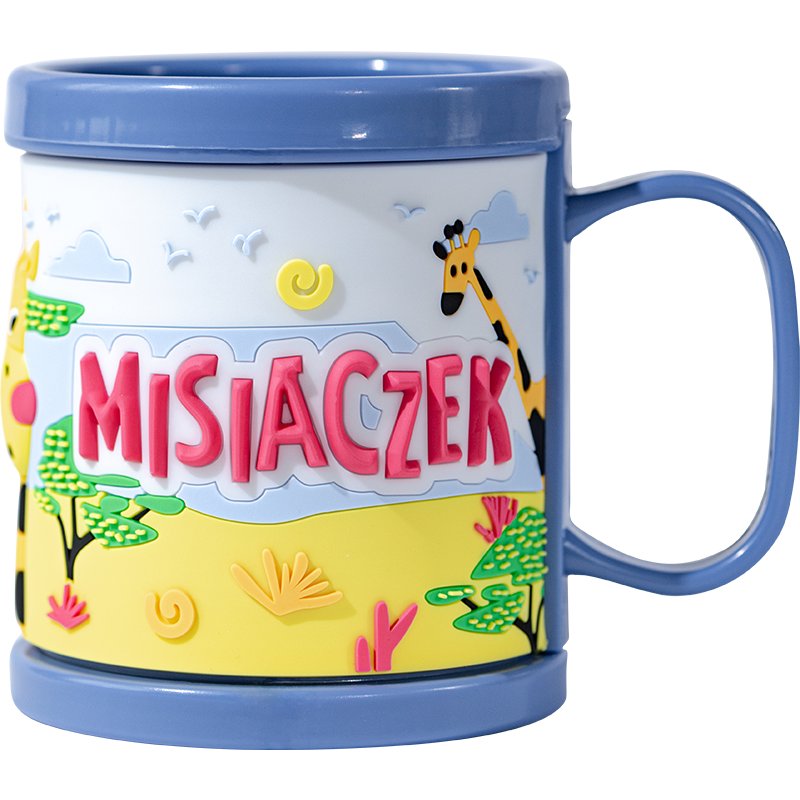 Plastikowy kubek z napisem Misiaczek