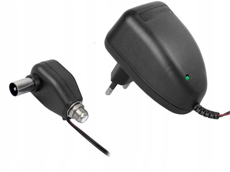 ZASILACZ ANTENOWY WZMACNIACZA Z GNIAZEM typu F 12V