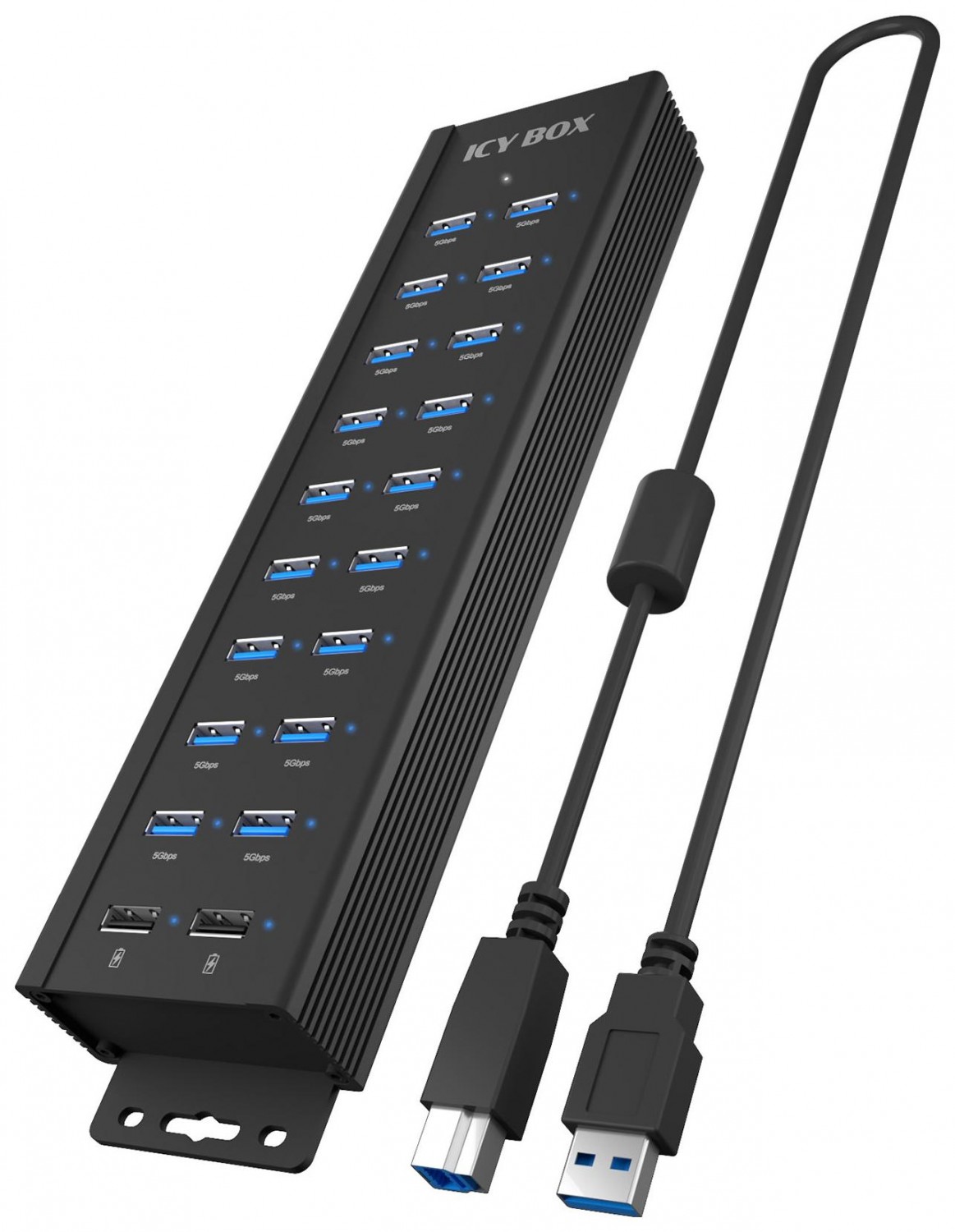 Icy Box 20w1 18 x USB 3.2 Gen 1 2 x USB-A IB-HUB1720-U3