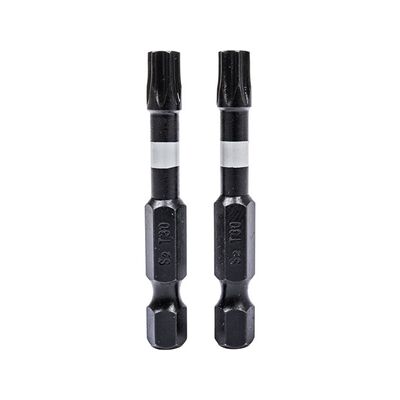 Końcówki wkrętakowe udarowe Torx T30 x 50 mm, 2 szt.