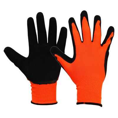Rękawice fluor pomarańczowe (rozmiar 10